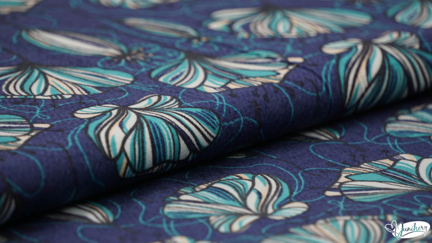 Modal Poppyfield blau blue Lillestoff