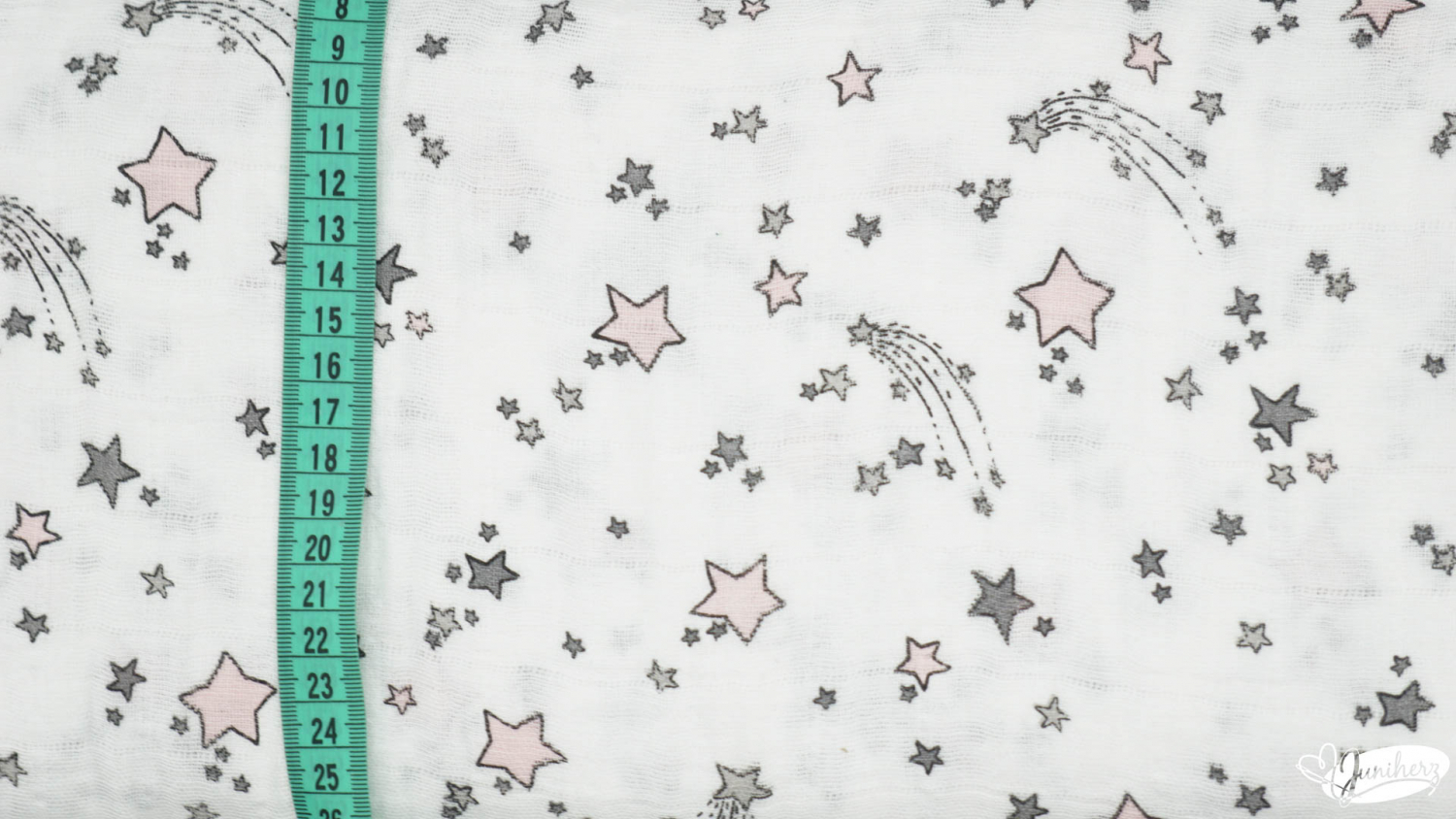 Baumwolle -  Double Gauze Musselin sweet stars rosa  for little girls